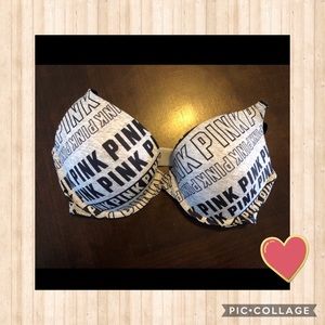 VS Pink Wear Everywhere Push Up Bra 32D